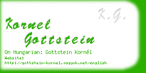 kornel gottstein business card
